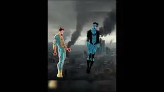 Alternate 19 Mark and Light-blue Mark comic animation #invinciblewar #invinciblevariants #shorts