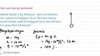 Contoh soal energi potensial