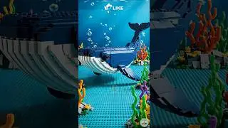 Lego Blue Whale Transformation 🐋 | Underwater Masterpiece #anybricks