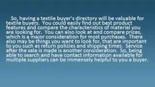 What to look for in a good textile supplier's directory
