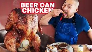 Dave Chang makes BEER CAN CHICKEN the wrong way (and it’s so good)