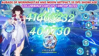 Columbina C6R5 vs 10M HP Boss : Aubade of Morningstar and Moon Artifact 3s DPS Showcase
