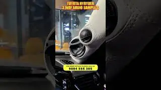 Toyota Hyryder 3 Way Sample Collection | Car Audio Expert | Car Sense Car Audio Upgrade #shorts