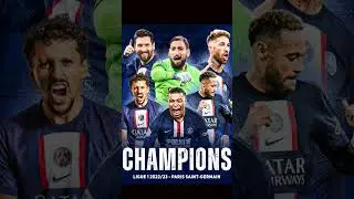 Paris Saint Germain becomes the Ligue 1 Champions of 2022 - 23 Season | #lionelmessi #psg