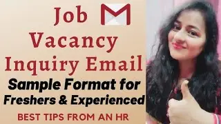 Job Vacancy | Job Vacancy Inquiry Email #jobvacancy #jobinterview #email #hr #readytogetupdate