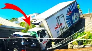 Truck Crash Compilation - Dangerous Idiots Dump Trucks Operator Fails | Excavator Falling Off Cliff