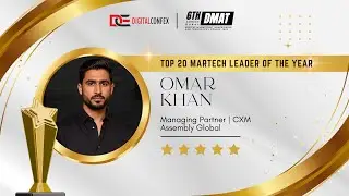 Top 20 Martech Leader of the Year | Omar Khan | 6th DMAT Confex Dubai 2025 🏆 #awardee #martech