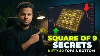 WD GANN SQUARE OF 9 SECRETS 📈 The Exact NIFTY 50 Tops & Bottoms I Predict Now