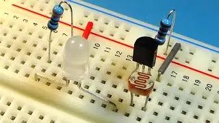 BC547 LDR Darkness Sensor – Breadboard Build