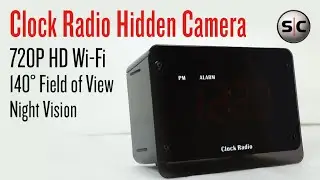 Скрытая камера Zone Shield 720p HD Wi-Fi с часами-радио