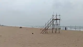 Neelankarai Beach in South Chennai, located on the East Coast Road (ECR)