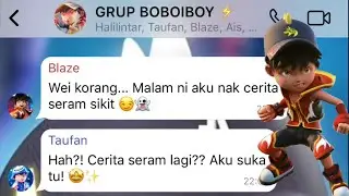 BOBOIBOY CHAT STORY HORROR - HANTU HAMOOD HABIBI [EPISODE 1]