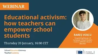 Educational activism: how teachers can empower school students - Webinar