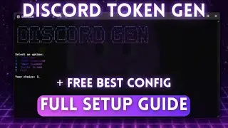 BEST OPEN SOURCE DISCORD TOKEN GENERATOR TOOL 2025 - FULL SETUP TUTORIAL