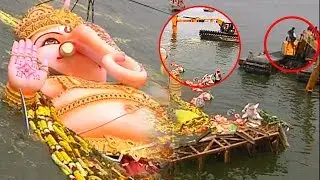 Khairatabad Ganesh Nimajjanam 2019 || Khairatabad Ganesh Immersion 2019 ||  #Mahaganapati Immersion
