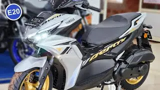 New Yamaha Aerox 155 Silver Colour E20 , On Road Price, Mileage, Features