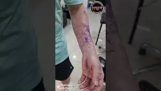 tiger with peony tattoo.
