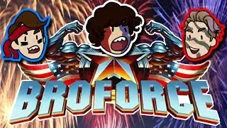 BOMBS BURSTING IN AIR | Broforce with Thomas and Eddie!