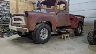 International Pickup Frame Swap, Steering Column, brake pedal and booster, and bigger tires