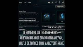 How to Transfer Server in League of Legends in 2024 (**New Client**)