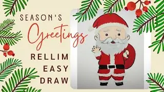 Easy draw Santa Claus. #christmastime #merrychristmas #christmastree #wish #elf #letter #card