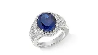Jean Dousset Absolute and Created Sapphire Ring
