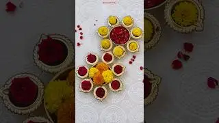 Urli decoration Ideas | Navratri decoration | Diwali decoration | Quick rangoli ideas #rangoli