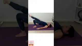 Bridge Pose Variations for stronger core and glutes #shorts