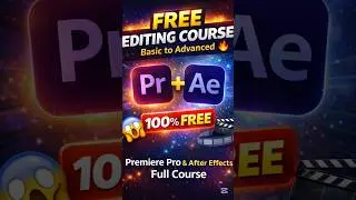 Premiere Pro & After Effects শিখুন Free। Basic to Advanced Course | free video editing course