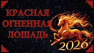 2026 - RED FIRE HORSE - symbol of 2026