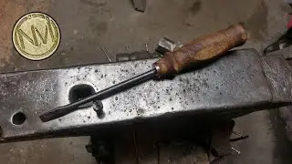 Vintage Bertram Metal Lathe - Forged Flat Head Screwdriver