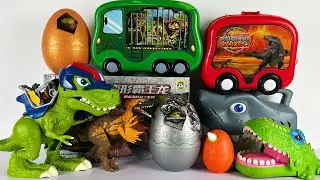 Jurassic World Rebirth Colorful Dinosaur Toys Unboxing ASMR T-rex Utahraptor Spinosaurus Baryonyx