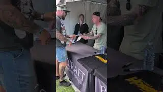 Big boy Rhys meeting Corey Taylor at Knotfest, 2025. #slipknot #coreytaylor #knotfest