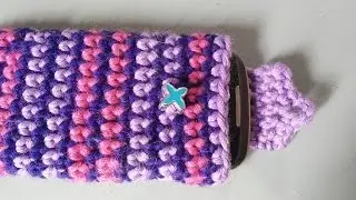 EINFACHE HANDYHÜLLE häkeln, Smartphone Hülle