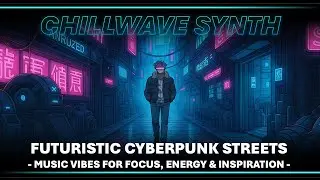 🧠 Chillwave Synth 🎧 Futuristic Cyberpunk Streets -  Music Vibes for Focus, Energy & Inspiration