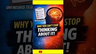 Your Brain Hates Unfinished Tasks 🧠 #psychology #mindset #brainfacts #shorts #motivation
