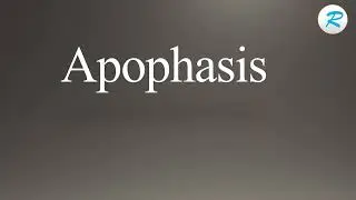 How to pronounce Apophasis