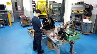 Disassembling an IR-HU Air Winch for Repair
