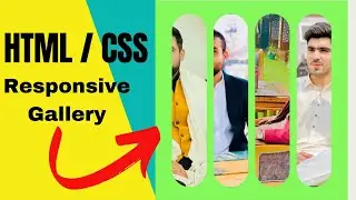 How To Create Expanding Image Gallery Using HTML And CSS | Expandable Card on Hover.