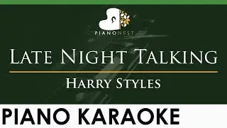 Harry Styles - Late Night Talking - LOWER Key (Piano Karaoke Instrumental)