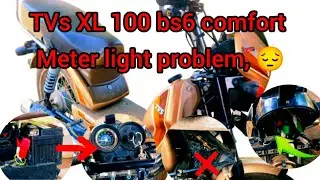 TVs XL 100 bs6 comfort bike meter light problem 😔//how to TVs XL 100 bs6 comfort bike start problem
