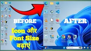 how to change font and icon size on computer/laptop#computer