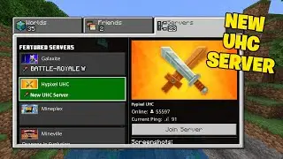 NEW BEST MCPE UHC SERVER | HappyPE (Minecraft Bedrock Edition)