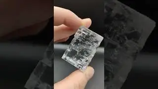 Halite crystal with water inside