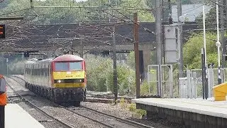 DB Cargo Class 90 passes Stevenage (18/7/18)