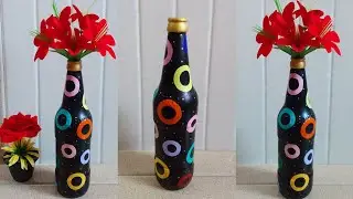 Turn ordinary bottles into vibrant art in minutes&mdash;watch this! Colourful Bottle Art 