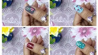 Quick Simple Stylish Nail Art Design at Home For Beginners 💅🏻