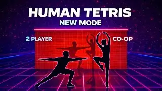HUMAN TETRIS DUO 🔥 | 2-Player Team Workout | Interactive Full Body Warm Up