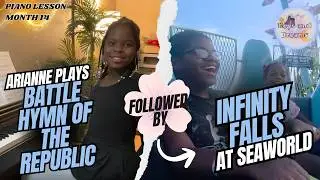 Arianne Plays Battle Hymn of the Republic &ndash; Alfred Basic Piano Book 4 | Infinity Falls SeaWorld