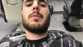 Recorte de barba rizada